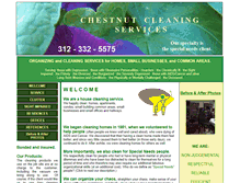 Tablet Screenshot of chestnutcleaning.com